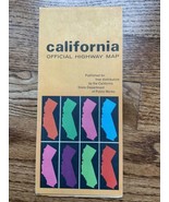 1966 Official California State Highway Transportation Travel Road Map - $9.49