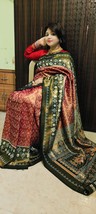 new Beatiful Tissue silk Handloom   wedding silk saree - $1,692.34 MXN