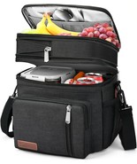 Lunch Box for Men Women Insulated Lunch Bag Expandable Double Cooler Bag... - £41.74 GBP