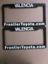 Pair of 2X Toyota Frontier License Plate Frame Dealership Plastic - $29.00