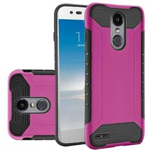 for LG Aristo 2/3 Hybrid Dual Layer Slim Armor Case HOT PINK - £4.68 GBP