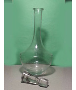 Glass Decanter Sealed Stopper 13&quot; tall  - $29.05