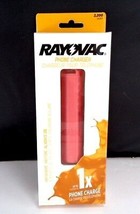 Rayovac Emergency Rechargeable Portable 2200 mAh Phone Charger Pink Coral Nimh - £9.74 GBP