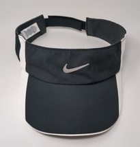 Nike Golf Hat Visor Lightweight Black White Adjustable Men's Women's Adult VTG - $10.88