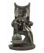 Celtic Goddess Of Fertility Maeve Seated On Throne Statue 11&quot;H Medb Maev... - $109.76 CAD