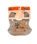 New The Nightmare Before Christmas Silicone Feeding Bib Gray Jack Skelli... - $234.73 MXN
