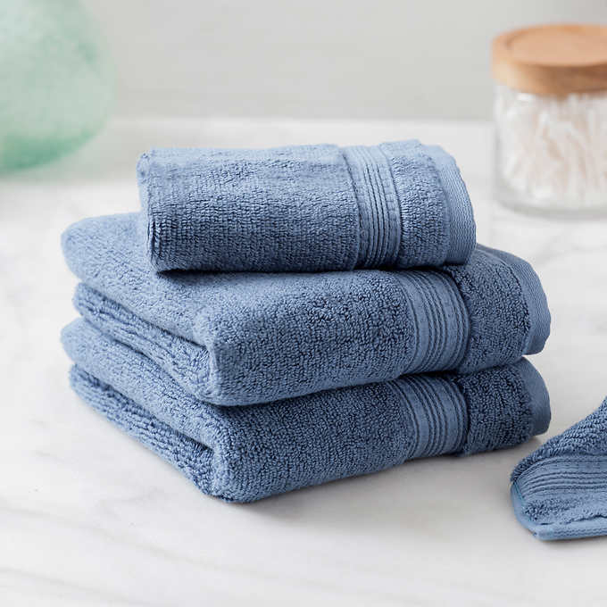 Charisma Soft  Hygro Cotton four piece Bath Towel Set Color Blue