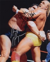 Hulk Hogan &amp; Andre The Giant Signed Photo 8X10 Rp Autographed Wwe Wwf Wrestling - £15.94 GBP