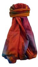 Varanasi Ekal Premium Silk Long Scarf Heritage Saraf 6 by Pashmina &amp; Silk - £28.02 GBP