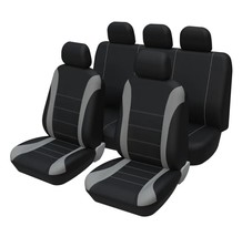 9 Car seat covers complete set of universal breathable fabric  interior accessor - £43.25 GBP