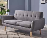 Christopher Knight Home Josephine Mid-Century Modern Petite Fabric Sofa,... - £589.69 GBP