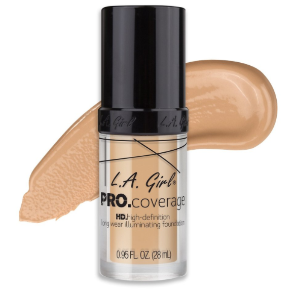 L.A. Girl PRO.Coverage HD Long Wear Illuminating Foundation, Fair # 642 - $10.99