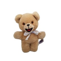 Vintage Plush Russ Snuggle Snuggles Teddy Bear 6&quot; Stuffed Animal Toy Advertising - £20.13 GBP