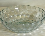 Bubble Blue Round Vegetable Bowl Glass Anchor Hocking USA - $24.74