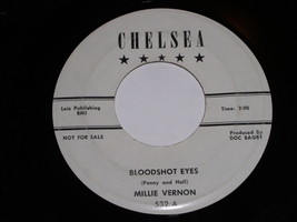 Millie Vernon Bloodshot Eyes That Old Feeling 45 Rpm Record Chelsea Label Promo - $39.99