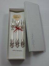 Grande Baroque by Wallace Sterling Silver I Love You Serving Set Valenti... - $246.51
