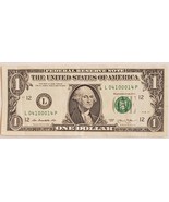 US $1 2013 Federal Reserve Bank Note 4-of-a-kind 0's, 2 pairs - $8.95