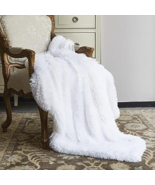 White Regal Comfort Oversized Throw Sherpa Ultra Plush Soft Blanket 50 x 60 - $32.79