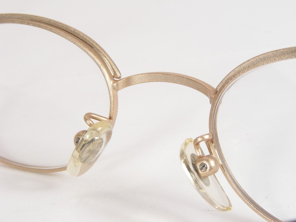 Vintage Pale Gold /Turquoise / MULTICOLOR UNIQUE RARE EYEGLASSES FRAME 46-20-140 Item image 11