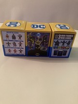 3 DC Comic mini figures cards mystery Wendys surprise box set total 9 ne... - $14.00