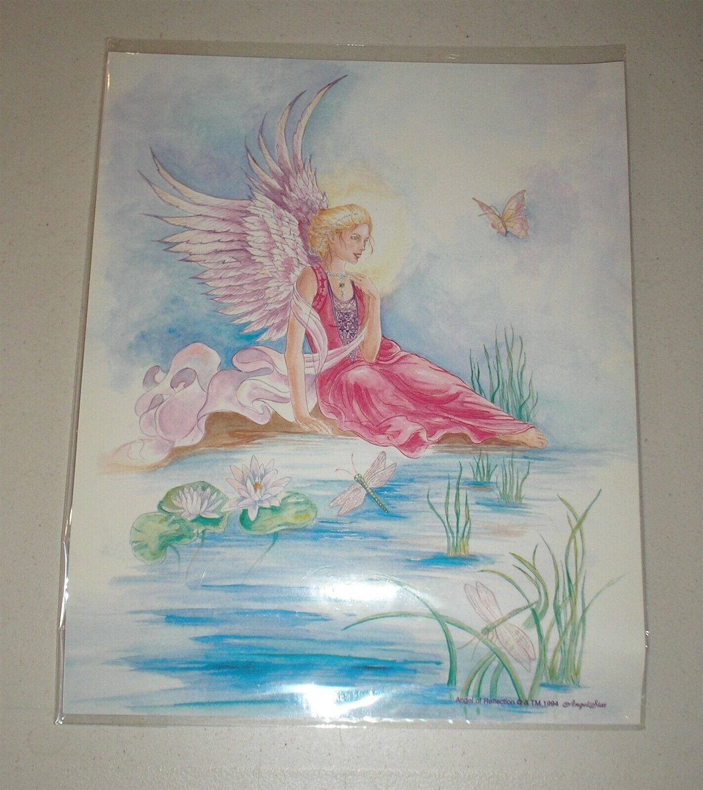 Angel Of Reflection Poem On Cardstock - $4.51