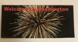 Welcome To Washington DC Travel Map Fold Out Brochure Booklet Ephemera M3 - $7.91