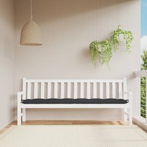 Garden Bench Cushion Black 78.7&quot;x19.7&quot;x2.8&quot; Oxford Fabric - $124.99