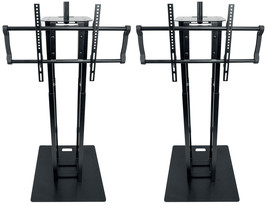 2) Rockville RTP33-TV Black Totem DJ Speaker/Lighting Stands+Detachable TV Mount - £580.32 GBP