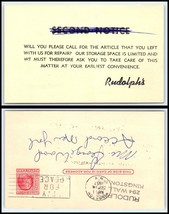 1957 US Postal Card-Rudolph&#39;s, Kingston, NY /Accord, NY, Call For Item Left C14  - £2.36 GBP