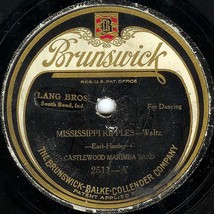 Brunswick 78 #2511 - Castlewood Marimba Band - &quot;Mississippi Ripples&quot; - £4.80 GBP