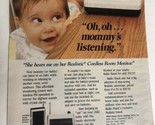 vintage Radio Shack Print Ad Advertisement 1989 Cordless Room Monitor pa1 - $8.90