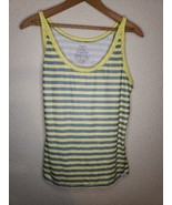 Patagonia Capilene 1 Silkweight striped athletic tank top size SMALL Yel... - $25.05 CAD