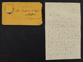 1862? Antique Civil War Soldier Letter Camp Of Recruits Alexandria Va Rogers - £98.58 GBP