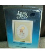 Vintage Stitchery Kit Precious Moments Picture With Mat Paragon New Old ... - $14.84