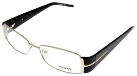 Iceberg Eyewear Frame Unisex White Gold Palladium Black Rectangular IC 09902 - £51.38 GBP