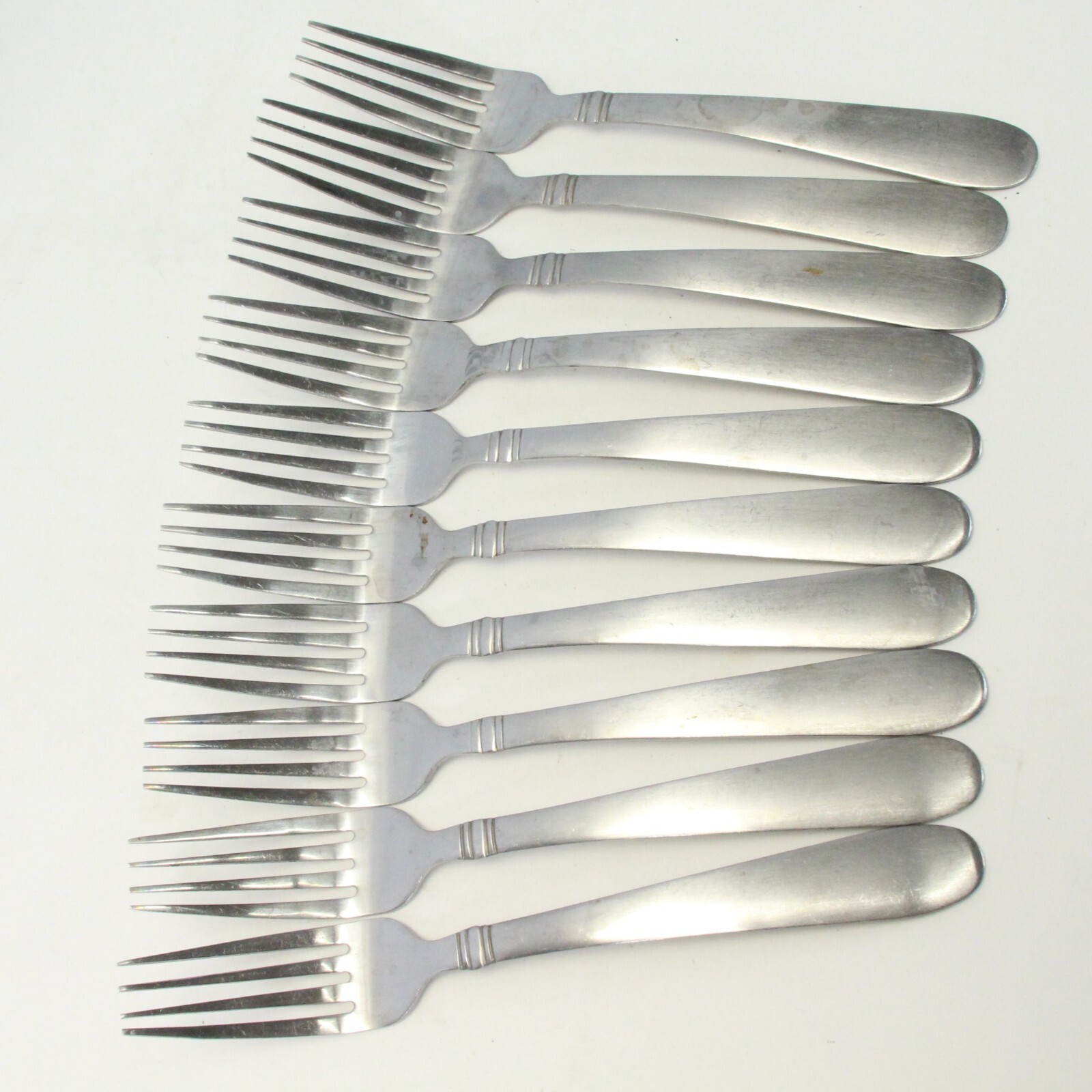 Towle Ariel Satin Dinner Forks 8&quot;  Stainless  Lot of 10 - $26.45