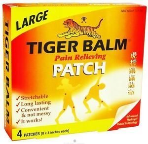 Tiger Balm Tiger Balm Patches Pain Relieving Patch, Large (8"x 4") 4 count - $12.99