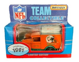 Miami Dolphins Matchbox 1991 Team Collectibles Die Cast - £9.73 GBP