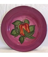 GATES WARE BY LAURIE GATES SALAD PLATE 9.5” VEGETABLE Purple Pepper - £11.84 GBP