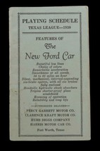 Vtg Texas League Baseball Playing Schedule 1930 Advertising Fort Worth Ephemera - £35.96 GBP