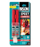 Bison Epoxy 5 minutes 24ml Clear two-component epoxy adhesive-invisible ... - $29.00