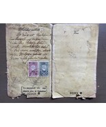 Vecchio documento di viaggio Turchia visto palestinese anni &#39;20 (parte d... - $25.60 CAD