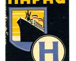 HAPAG 1930&#39;s Baggage Sticker Hamburg American Line  - £11.07 GBP