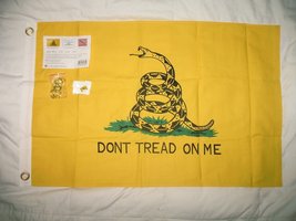 2x3 Gadsden Culpeper Don&#39;t Tread On Me Tea Party Embroidered Sewn 100% Cotton Fl - £32.03 GBP