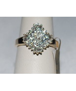 14K Yellow Gold Ring With Natural Diamonds (Free Worldwide Shipping) - £535.12 GBP
