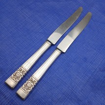 Oneida Community Coronation 1936 Set 2 Dinner Knives 9.5 &quot; Antique Silve... - $373.45 MXN