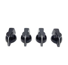 Guitar Amp Knob Black Chicken Head w/ Metal Insert and Set Screw for 1/4&quot; Shaft - £9.21 GBP+
