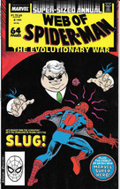 Web Of Spiderman #4 By Marvel Comic Book 1988 The Evoluntionary War Super Sized  - £11.81 GBP