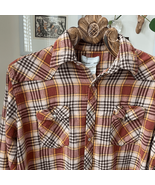 Wrangler Western Style Snap Front Plaid Flannel Shirt  XL - $371.51 MXN