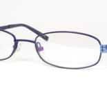 Vintage M2016 C02 Blue UNIQUE RARE EYEGLASSES GLASSES METAL FRAME 52-18-... - $49.84